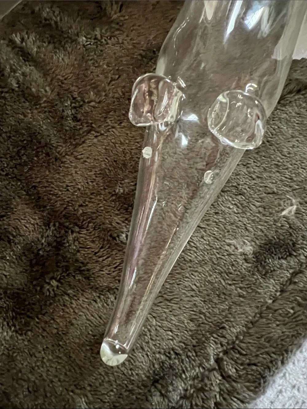 Hand Blown Glass Dachshund Oil & Vinegar Cruet Set | Wiener Dog Kitchen Decor